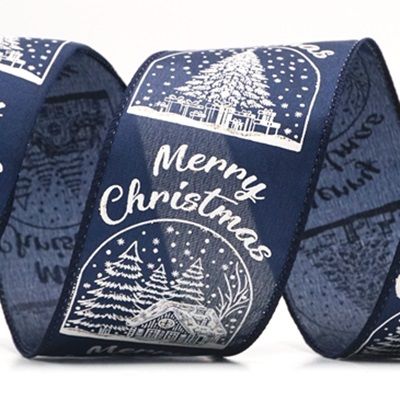 Weihnachts-Schneehütte &amp; Baum Design Drahtband_KF9485.KF9486.KF9487