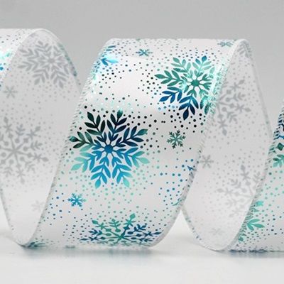 Weihnachts-Schneeflocken-Folienprint-Drahtband_KF9498.KF9499