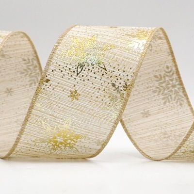 Weihnachts-Schneeflocken-Folienprint-Drahtband_KF9498.KF9499