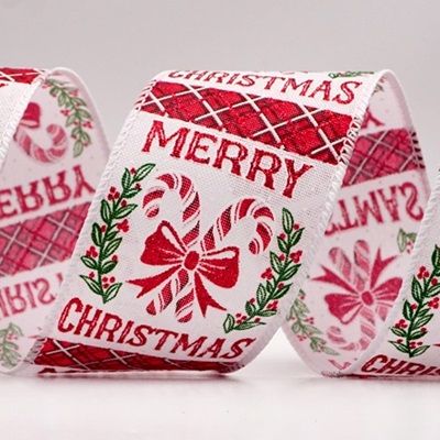 Ruban en fil de fer à bonbon de Noël_KF9523