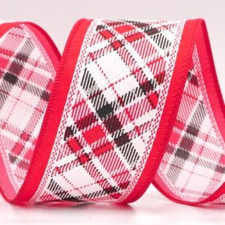 Cinta de alambre de cuadros navideños clásicos_KF9541.KF9542