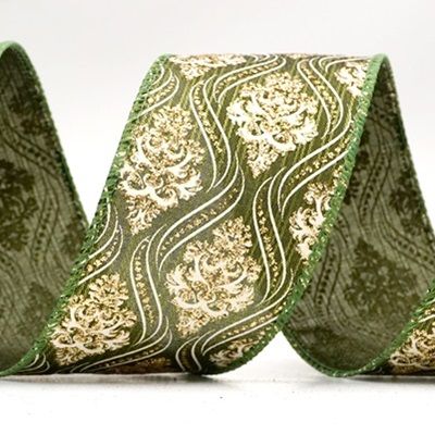 Cinta de Alambre de Damasco Navideño_KF9566