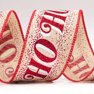 Cinta de alambre con lettering navideño HO HO HO_KF9582.KF9583