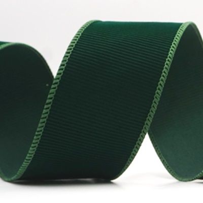 Cinta de Alambre de Terciopelo Acanalado Sólido de Navidad_KF9605