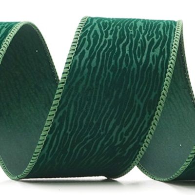 Cinta de Alambre Texturizada de Madera de Terciopelo_KF9608