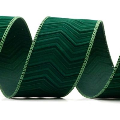 Chevron Velvet Wired Ribbon_KF9613