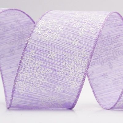 Sparkling Snowflake Winter Wonderland Wired Ribbon_KF9682.KF9683.KF9684.KF9685.KF9686.KF9687.KF9688.KF9689 