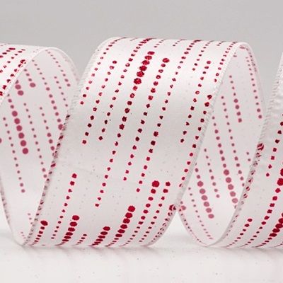 Stripe Dot Pattern Wired Ribbon_KF9700.KF9701