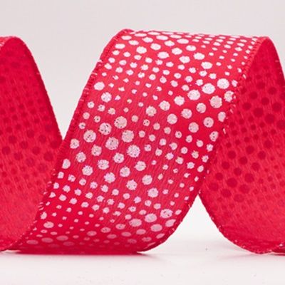 Błyszcząca wstążka w kropki na celebrację_KF9702.KF9703.KF9704.KF9705