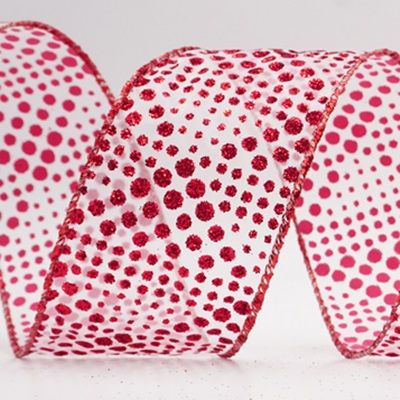 Błyszcząca wstążka w kropki na celebrację_KF9702.KF9703.KF9704.KF9705