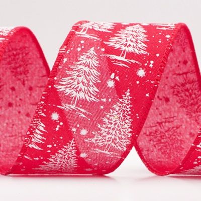 Christmas Tree & Winter Landscape Wired Ribbon_KF9767.KF9768.KF9769.KF9770.KF9771.KF9772.KF9773 