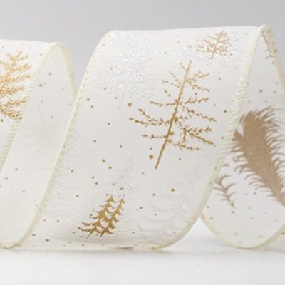 Shimmering Winter Forest Metallic Wired Ribbon_KF9868.KF9869.KF9870.KF9871 