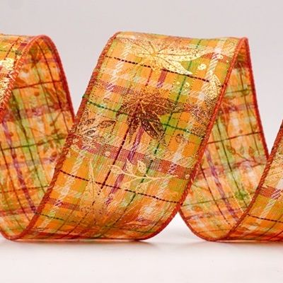 شريط سلكي لورقة القيقب الذهبية_KF9906.KF9907