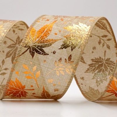 شريط سلكي لورقة القيقب الذهبية_KF9910