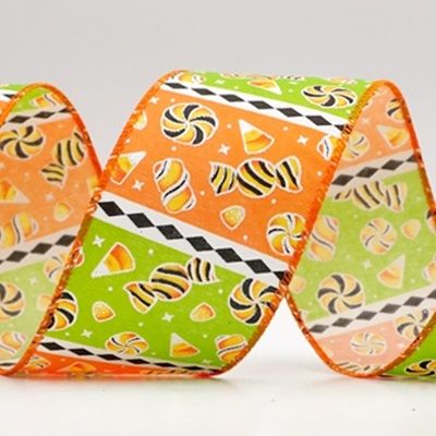 Хелловінська змішана цукерка та діамантова смуга дротяна стрічка_KF9919