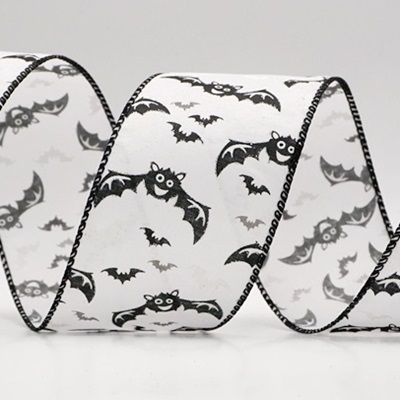 Мотузка з привидом на Хелловін Бет Wired Ribbon_KF9926.KF9927