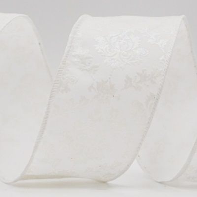 Scroll Filigree Christmas Wired Ribbon_KF9935.KF9936 