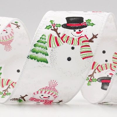 Fita de Natal com Cenário de Boneco de Neve_KF9945