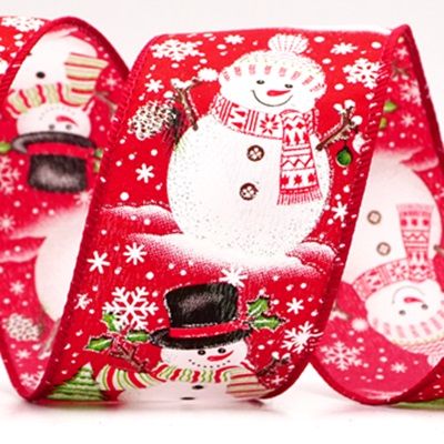 Fita de Natal com Cenário de Boneco de Neve_KF9945