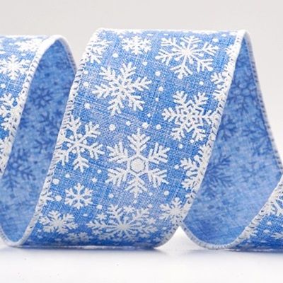 Snowflake Sparkle Wired Ribbon_KF9951.KF9952