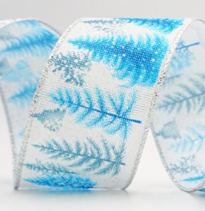 Fita de Arame de Natal com Flocos de Neve e Árvores de Inverno_KF9960.KF9961