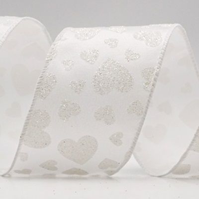 Cinta de alambre con brillo en forma de corazón para el Día de San Valentín_KW0029.KW0030.KW0031