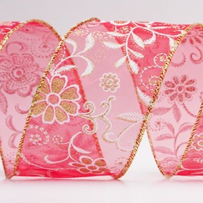 Cinta de Alambre Floral de Lujo con Brillo_KW0047.KW0048.KW0049.KW0050