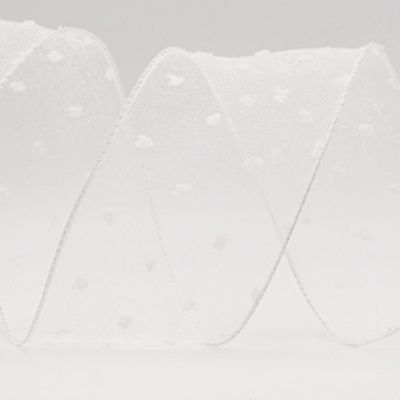 Cinta de alambre de puntos suizos en pastel para primavera_KW0063