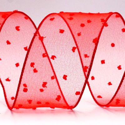 Cinta de alambre de puntos suizos en pastel para primavera_KW0063