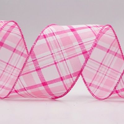 Εορταστική Λαμπερή Ταρτάν Ριμπά Καλωδίων_KW0073