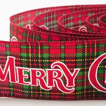 Nastro a Quadri Tartan Buon Natale_KW0245.KW0246