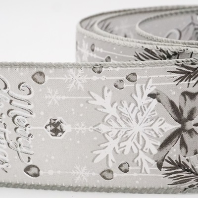 Fröhliche Weihnachten Schleife Kieferndrahtband_KW0313.KW0314.KW0315
