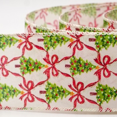 Weihnachtsbaum-Schleife Feiertagsband_KW0323.KW0324.KW0325