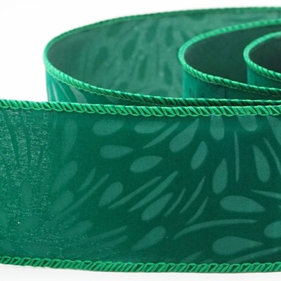 Abstraktes florales Präge-Drahtband_KW0347