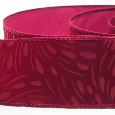 Abstraktes florales Präge-Drahtband_KW0347