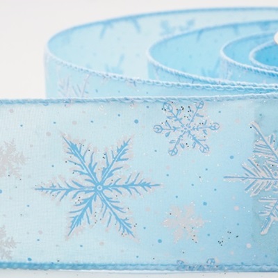 Cinta de Alambre con Patrón de Copos de Nieve Brillantes_KW0370.KW0371.KW0372.KW0373