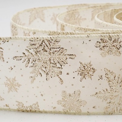 Cinta de Alambre con Patrón de Copos de Nieve Brillantes_KW0370.KW0371.KW0372.KW0373