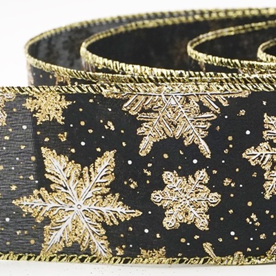 Cinta de Alambre con Patrón de Copos de Nieve Brillantes_KW0370.KW0371.KW0372.KW0373