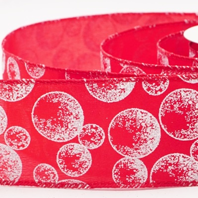 Glitter Ornament Orb Wired Ribbon_KW0457.KW0458.KW0459