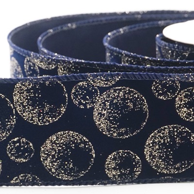 Glitter Ornament Orb Wired Ribbon_KW0457.KW0458.KW0459