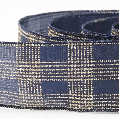 Classic Plaid Check Wired Ribbon_KW0464.KW0465.KW0466.KW0467.KW0468