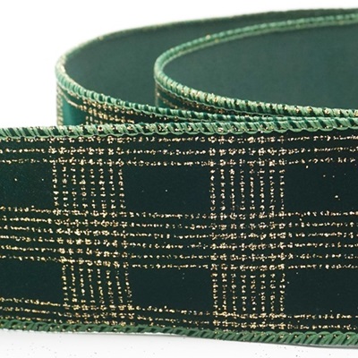 Classic Plaid Check Wired Ribbon_KW0464.KW0465.KW0466.KW0467.KW0468