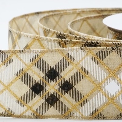 Fita aramada xadrez tartan diagonal para festas_KW0493.KW0494