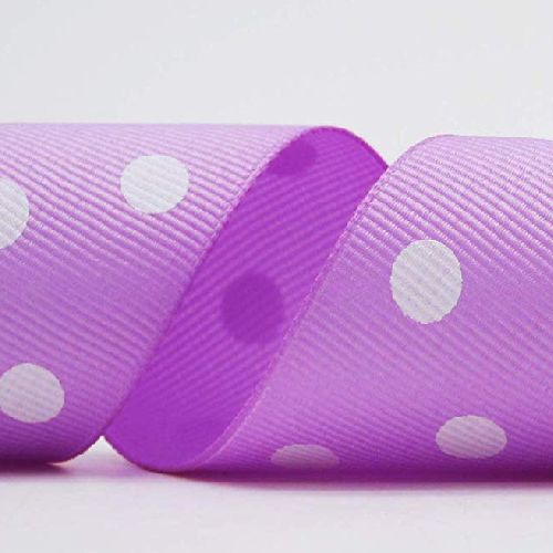 WSTĄŻKA W KROPKI Z GRUBYM GRUSZKOWYM TKANINĄ