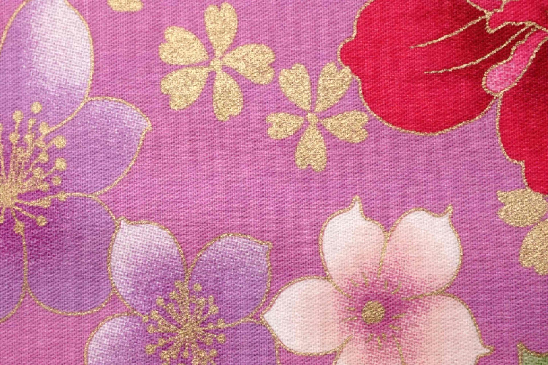 Tissu en coton peigné à fleurs de pivoine