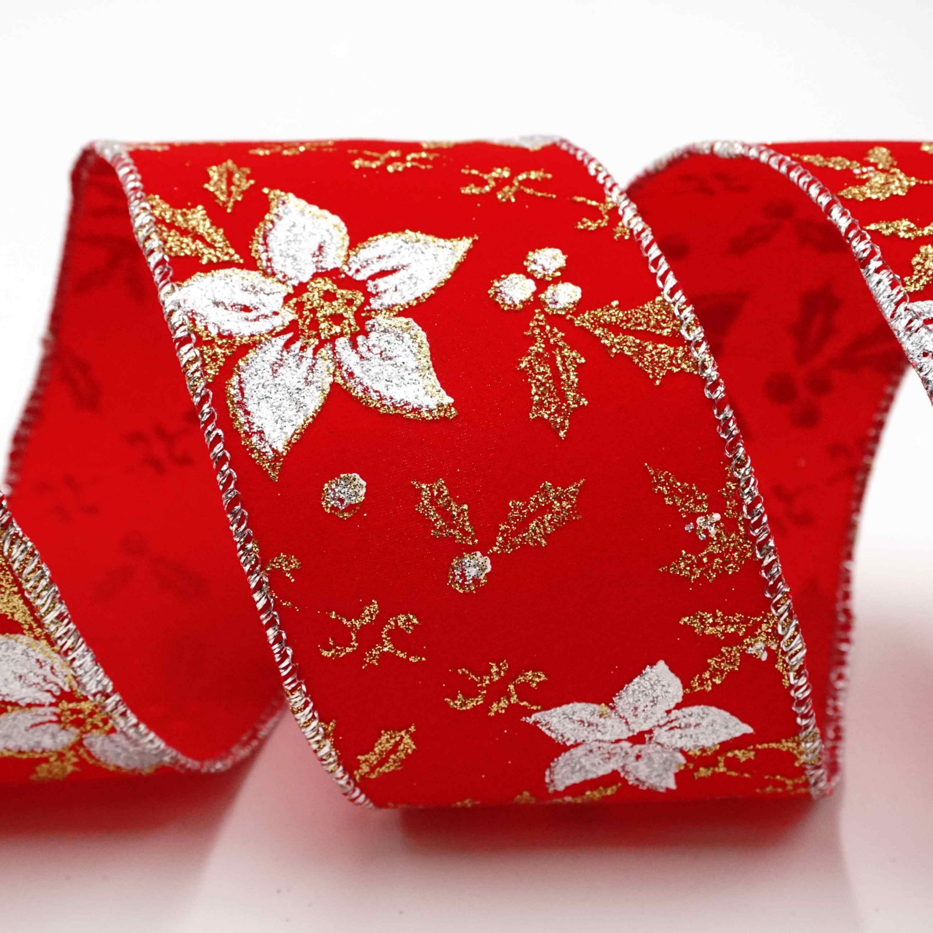 पॉइंसेटिया वेलवेट रिबन