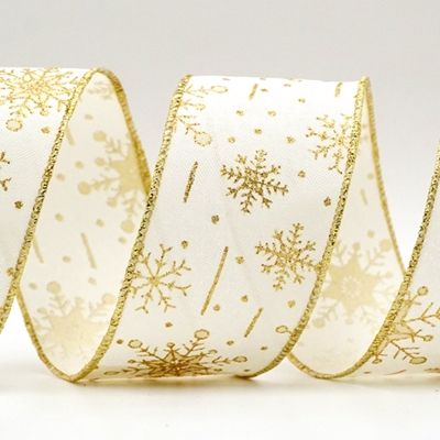 СНІЖИНКИ_KF5824G-2 Айворі/золото