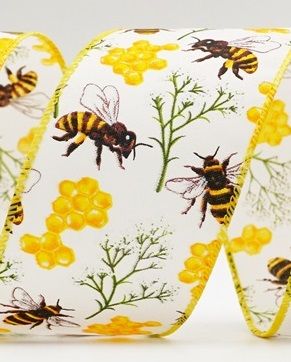 Συλλογή Άνοιξης Λουλούδι με Μέλισσες Κορδέλα