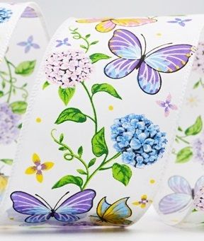 Wiosenny kwiat z kolekcją pszczół wstążki