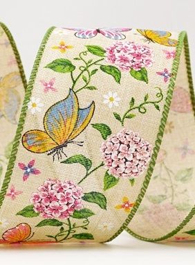 Wiosenny kwiat z kolekcją pszczół wstążki